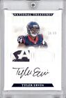 TYLER ERVIN 2016 PANINI NATIONAL TREASURES ROOKIE GEAR DUAL PATCH AUTO 18/49 RC
