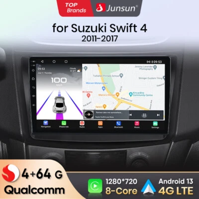 Qualcommchip für Suzuki Swift 4 2011-2017 CarPlay Android 13 Autoradio GPS 64G - Bild 1 von 4