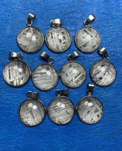 17mm Aletai iron meteorite pendant material Inlaid 1pc meteorite Necklace - Picture 1 of 6