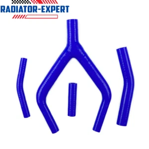 For Yamaha WR250 1991-1993 /YZ250 1990-1994 Silicone Radiator Hoses Kit Blue - Picture 1 of 9