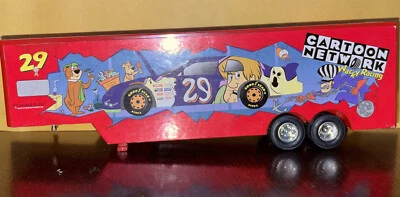 Steve Grissom #29 Flintstones Cartoon Network década de 1990 NASCAR escala 1/64 transporte Foto 1 de 4