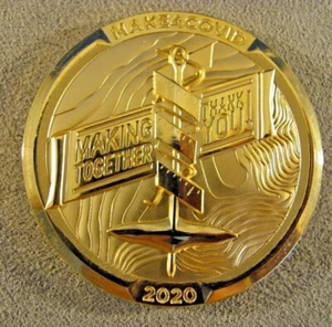Commemorative Pandemic Collectors Coin "MAKE4COVID" Colorado Essential Workers  - Picture 1 of 10