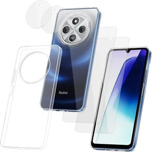 Pour XiaoMi Redmi 14C Coque Arrière TRANSPARENT+ 2 verre trempé +2 verre Camera - Photo 1 sur 3