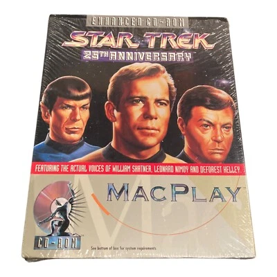 Star Trek 25th Anniversary (Mac CD) New US Retail Store Big Boxed Edition Sealed - Image 1 of 4