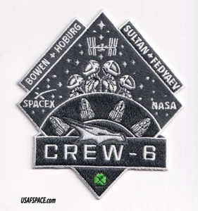 Auténtico PARCHE TRIPULACIÓN 6 -SPACEX- FALCON 9 Crew Dragon NASA ISS Mission Empleado - Imagen 1 de 4
