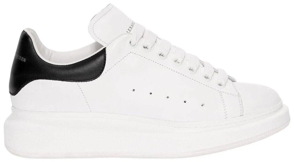 Size 10 - Alexander McQueen Oversized White Black