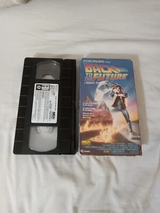 Back to the Future VHS 1986 Yellow MCA Logo Michael J. Fox Classic Sci Fi Movie - Imagen 1 de 4