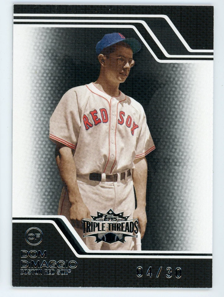 2008 Topps Triple Threads Dom DiMaggio Black #91 #/30 Red Sox - Image 1 of 1