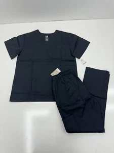Dagacci Black 2 Piece Scrub Outfit Set Womens Size Medium - Picture 1 of 6