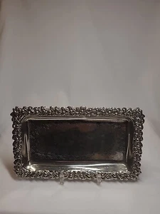 International Silver Co. Rectangular Ornate Serving Vanity Tray - Picture 1 of 4