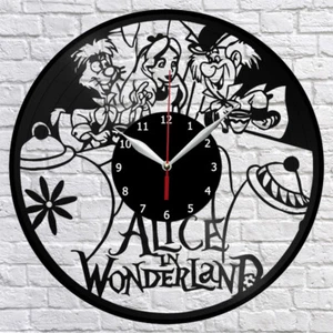 Alice in Wonderland Vinyl Record Wall Clock Home Decor Fan Art Gift 3668 - Picture 1 of 12