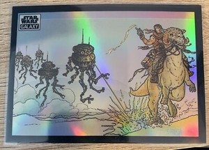 2022 Topps Chrome Star Wars Galaxy Refractor Card: #14 Attack Of Hoth!