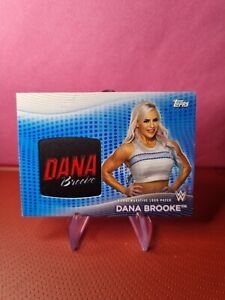 2021 Topps WWE Women's Division SUPERSTAR LOGO PATCH CARD  DANA Brooke /25 Blue 