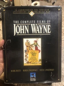 The Complete Films Of John Wayne 40th Anniversary Collection Hardcover Book - Picture 1 of 8