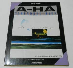 A-HA Scoundrel Days Band Score Sheet Music GUITAR TAB Used Rare - Picture 1 of 4