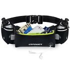 URPOWER Upgraded Running Belt with Water Bottle, Running Fanny Pack with Adju...