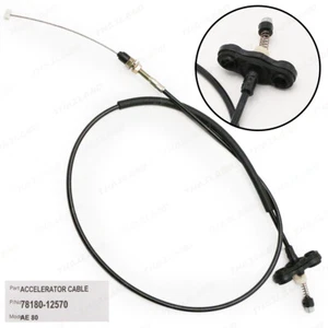 For Toyota Corolla AE80 90 92 EE80 1984 '92 Accelerator Throttle Cable Black - Picture 1 of 9