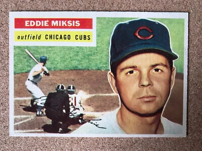 1956 Topps Set Break #285 Eddie Miksis Chicago Cubs - Image 1 of 2