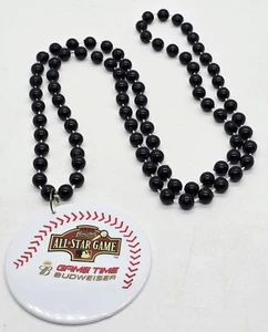 2004 MLB All Star Game Budweiser Necklace Beads Houston Astros Minute Maid Park - Picture 1 of 2