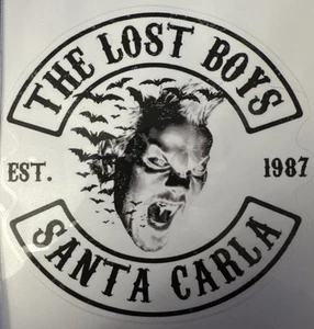 LOST BOYS STICKER, “SANTA CARLA” Laptop, Instrument Case, Scrapbook, 14cm Diamet - Imagen 1 de 2