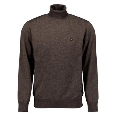 No Excess Hombre Punto Cuello Vuelto Regular Fit Braun 29210982 044 Gris Topo - Imagen 1 de 4