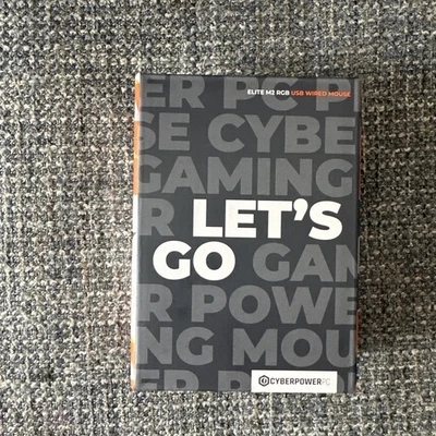 New Cyberpower PC Elite M2 Wired Gaming Mouse RGB 6-Color 6 Buttons MO-131-302  - Image 1 of 2