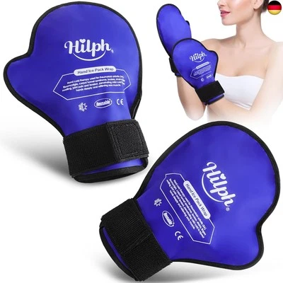 HILPH 1 Paar Kühlhandschuhe für Chemotherapie und Rheuma, Kühlpads Gel Handschuhe Kä
