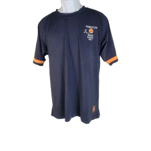 Princeton University Mens Large Blue Orange Short Sleeve Shirt 2004 Tennis Y2K - Picture 1 of 13