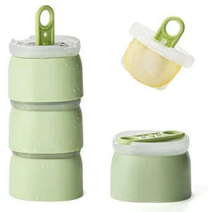 4 Pcs Silicone Ice Cube Molds set with Lids, Easy Pop Out Reusable Ice Cream ... - Picture 1 of 8