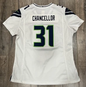 Seattle Seahawks Kam Chancellor #31 Womens Large NFL White Nike Jersey - Picture 1 of 8