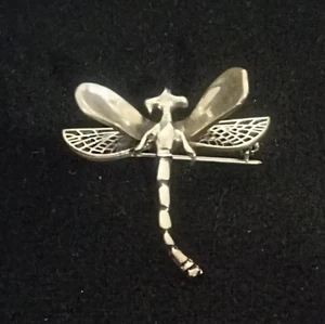 Vintage, Sterling Silber Libelle Brosche - Bild 1 von 6