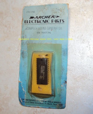 SN76477N Complejo Generador de Sonido IC Radio Shack Archer DE COLECCIÓN 276-1765 Foto 1 de 4