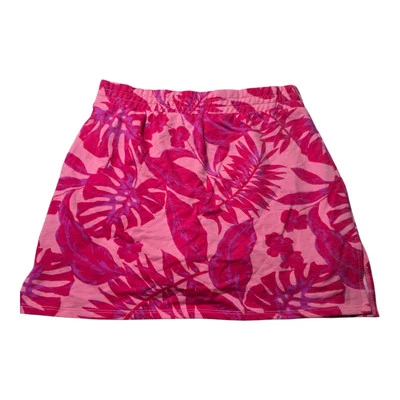 Juicy by Juicy Couture Skirt Womens Size S Pink Floral Leaf Hawaiian Beach - Image 1 of 4