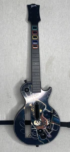 Nintendo Wii Guitar Hero G N' R SLASH Gibson Les Paul con correa - sin cubierta trasera - Imagen 1 de 7