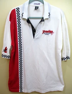 mens SPEED ZONE Race Gear short sleeve shirt XL cotton red white has flaw - Picture 1 of 10