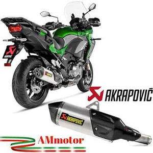 Akrapovic Kawasaki Versys 1000 2021 Exhaust Motorcycle Titanium Muffler Approved - Picture 1 of 7
