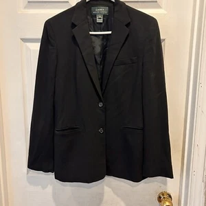 Ralph Lauren Blazer Damen Gr. 8 Wolle Viskose Mischung Knöpfe Jacke Made in USA - Bild 1 von 9
