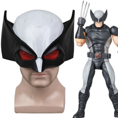 Wolverine X-Force Cowl PVC Mask Superhero Full Helmet Halloween Cosplay Costume  - Image 1 of 4