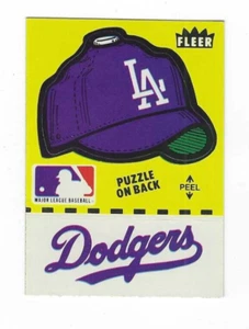 FLEER LOS ANGELES DODGERS LOGO STICKER D - Picture 1 of 1