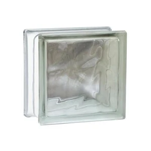Nubio 4 in. Thick Series 8 in. x 8 in. x 4 in. (8-Pack) Wave Pattern Glass Block - Picture 1 of 10