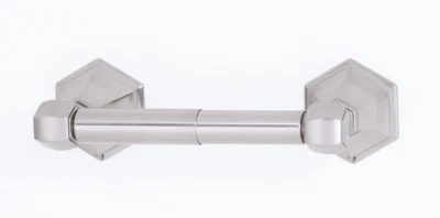 Alno A7760 Nicole Bathroom Toilet Paper Tissue Holder In Satin Nickel, New! - Image 1 of 2