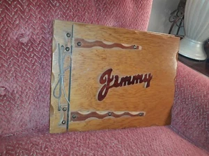 VINTAGE SCRAPBOOK MADE BY "THE PARTY LINE" BROOKLYN N.Y. JIMMY - Picture 1 of 9