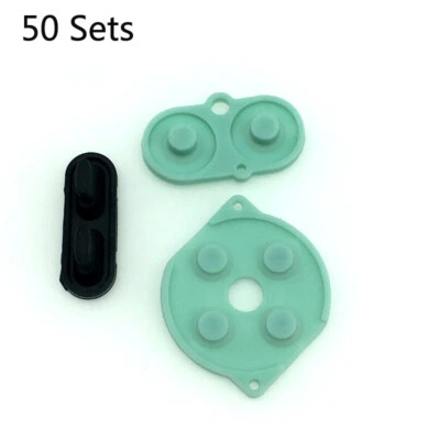 50sets Conductive Rubber Pad Set For Game Boy Color GBC D-Pad A B Start Buttons - Image 1 of 3