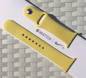 Genuine Apple Watch Sport Band Strap 38/40/41mm CANARY YELLOW *RARE* - Zdjęcie 1 z 4