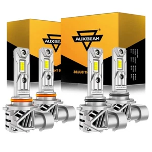 AUXBEAM 9005 9006 Combo LED Headlight 4 Bulbs for Chevy Silverado 1500 1999-2006 - Picture 1 of 12