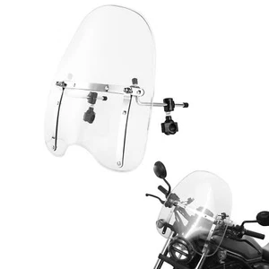 Front Windscreen Windshield Fit For Harley Softail Dyna Sportster XL 883 XL 1200 - Picture 1 of 14