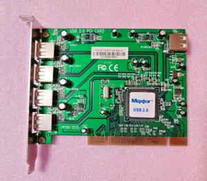 Maxtor 5-Port (4+1) USB 2.0 PCI ~ 61-20675-29 Rev. A ~ Expansion Adapter Card - Picture 1 of 5