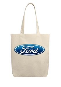 Ford Logod Tote Bag Reusable Washable Shopping Grocery Snack Book Truck - Picture 1 of 3