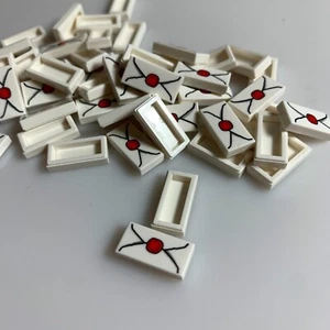 50 por lote NUEVO LEGO Blanco 1x2 AZULEJO PLANO 1X2 287 Sobre Cera Roja (67835/6299836 - Imagen 1 de 3