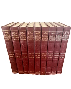 Collier's Encyclopedia Yearbooks 1961 Through 1972 - Picture 1 of 14